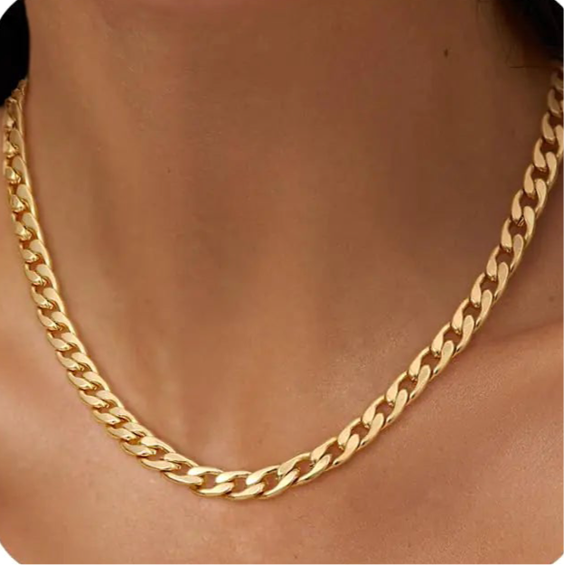 14K Gold Plated Cuban Link Necklace