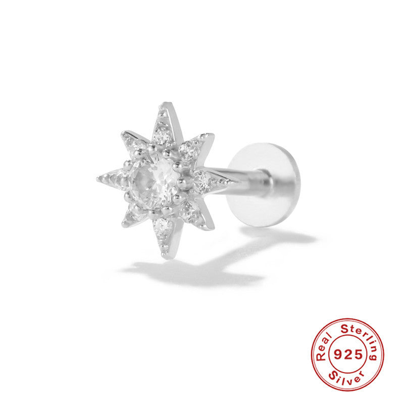 Gold Vermeil Flat Back Studs 7 Style