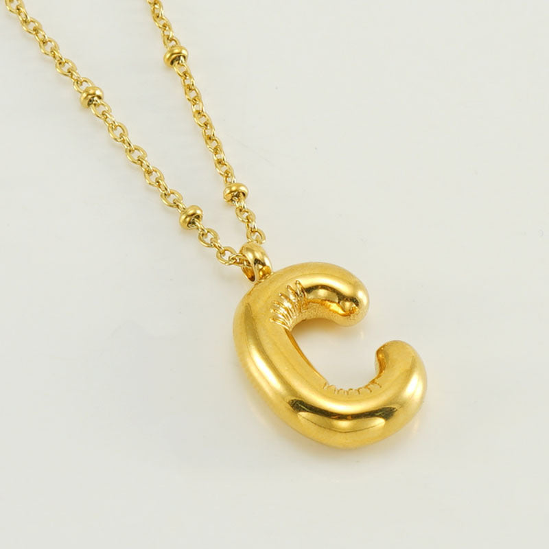 Balloon Letter Necklace