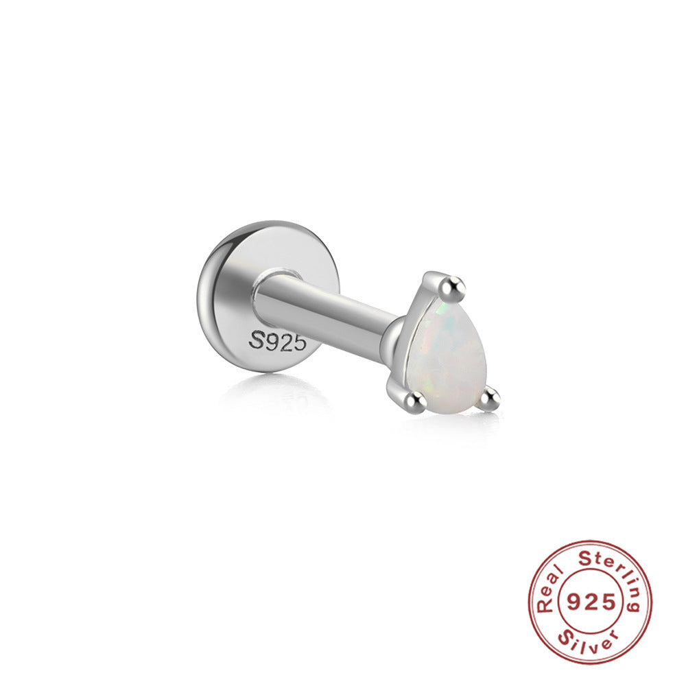 Opal Flat Back Stud 6 Style