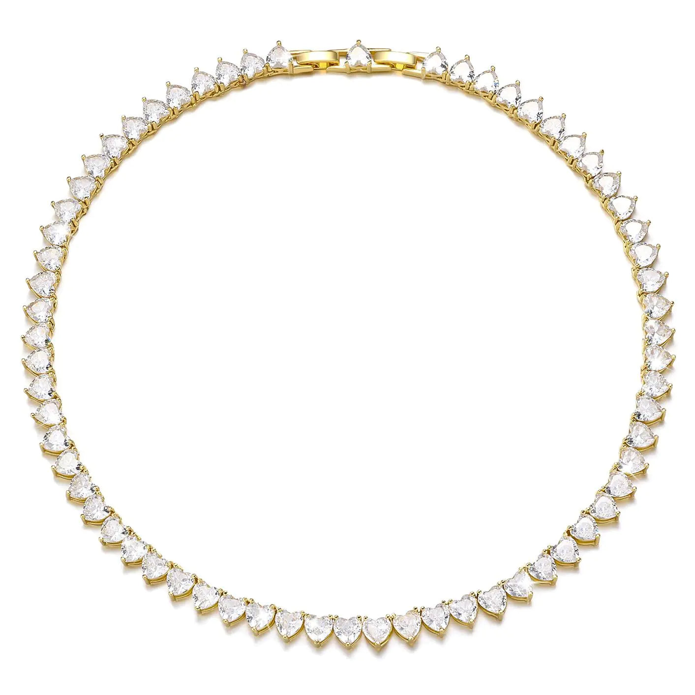 Heart Tennis Necklace