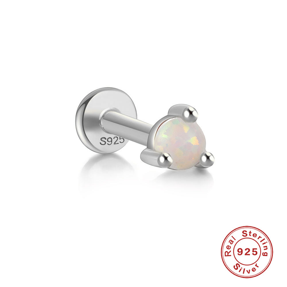Opal Flat Back Stud 3 Style