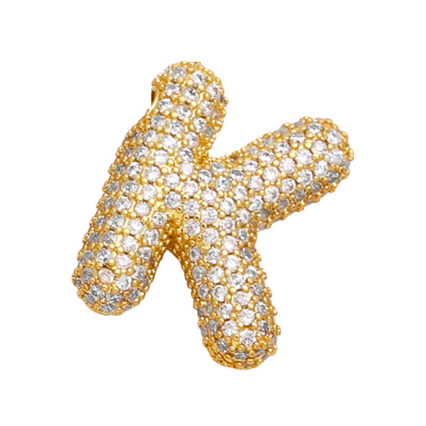 Sparkle Bubble Letter Necklace