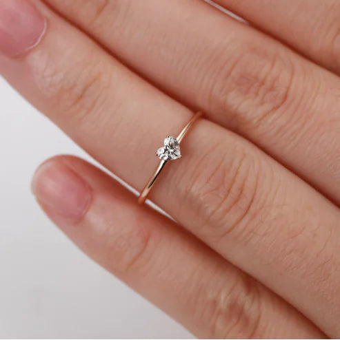 Olivia CZ Heart Ring