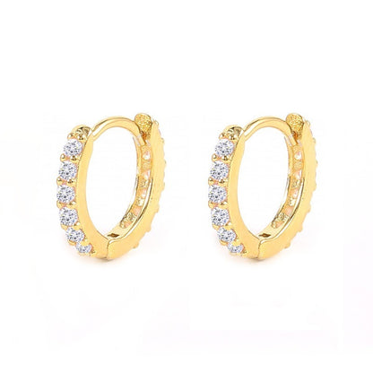 Pavé Huggie Earrings