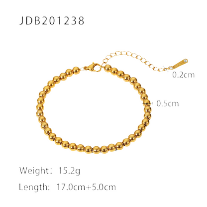 Gold Bead Bracelet