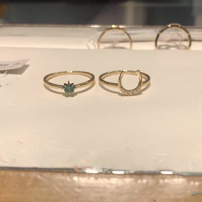 Emilia Emerald Ring Set