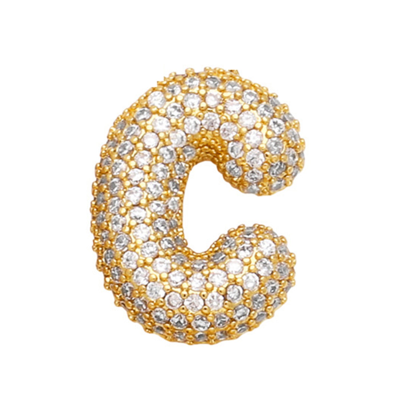Sparkle Bubble Letter Necklace