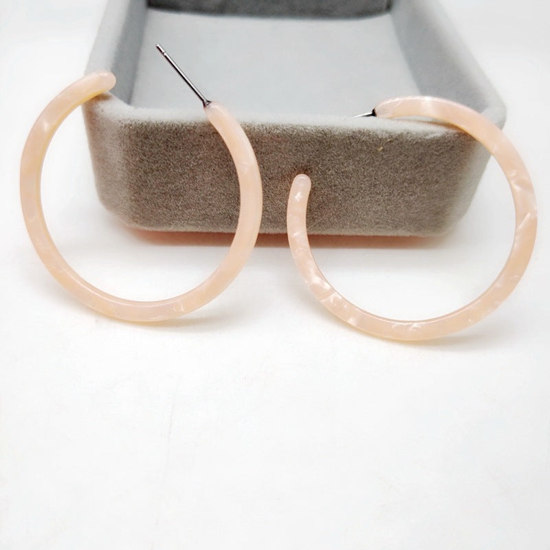 Resin Hoop Earrings