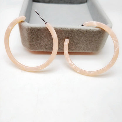 Resin Hoop Earrings