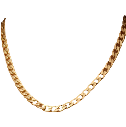14K Gold Plated Cuban Link Necklace