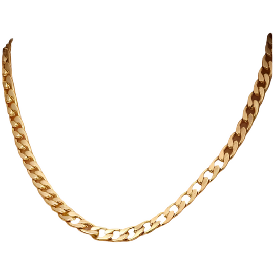 14K Gold Plated Cuban Link Necklace