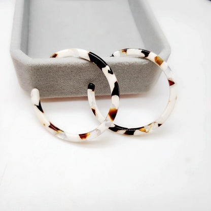 Resin Hoop Earrings