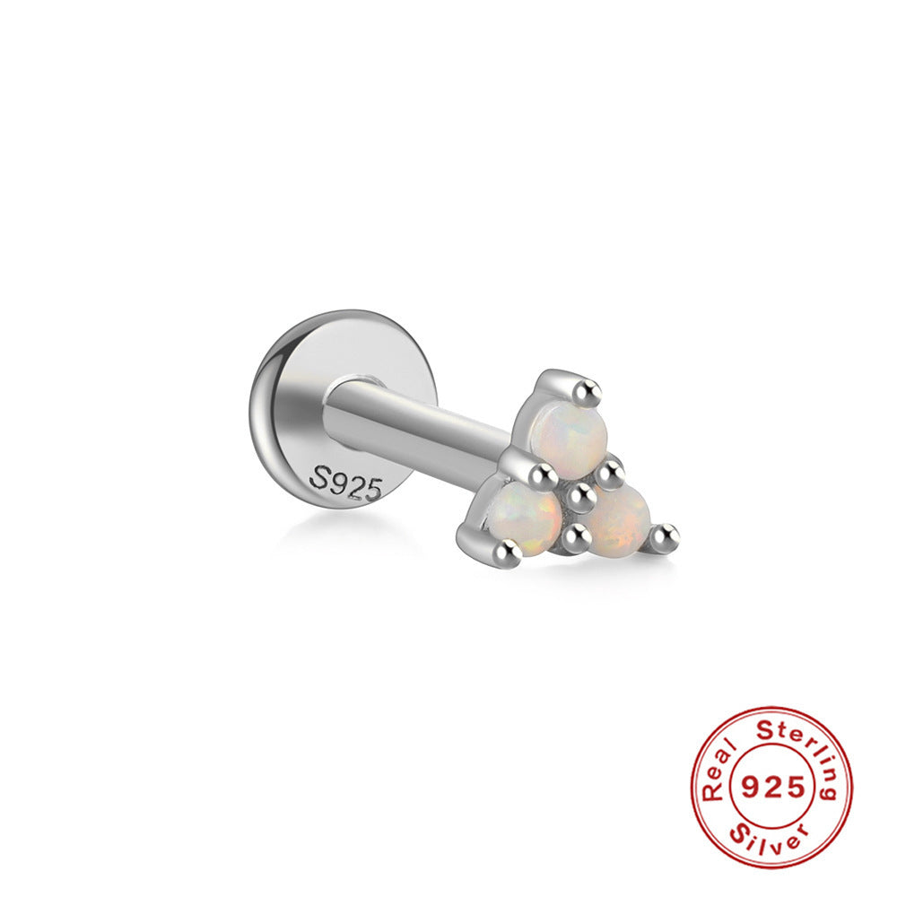 Opal Flat Back Stud 4 Style