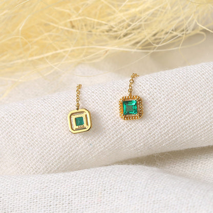Grandmother Emerald Drop Earrings