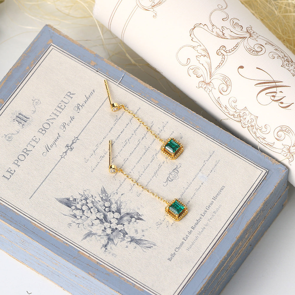 Grandmother Emerald Drop Earrings