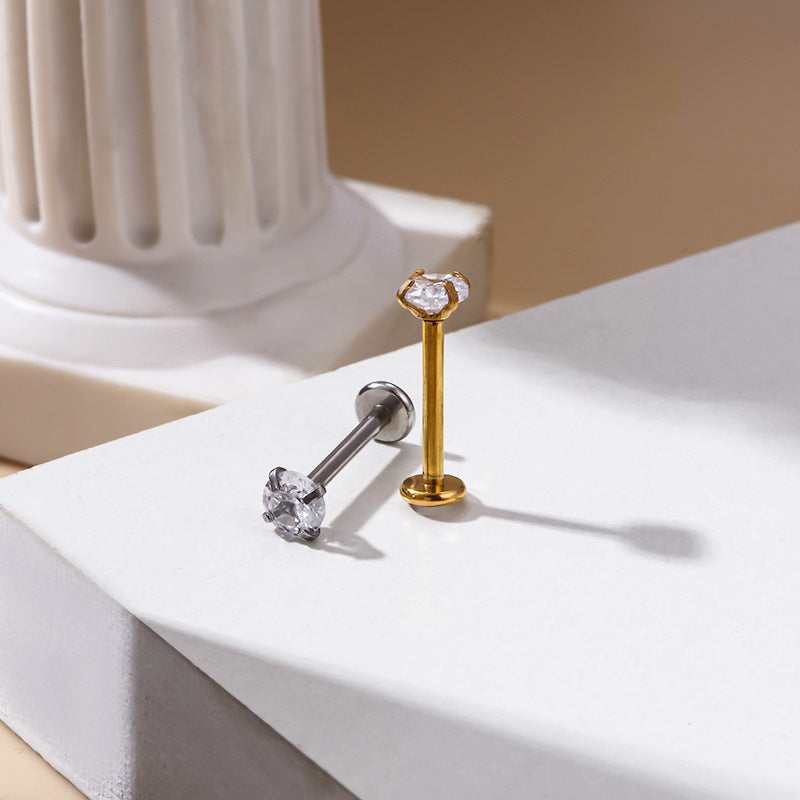 Basic Cubic Zirconia Flat Back Studs