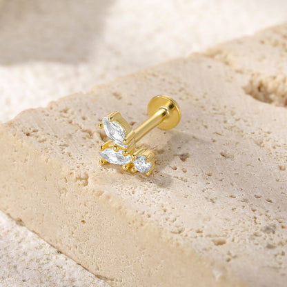 Marquise Trio Flat Back Studs