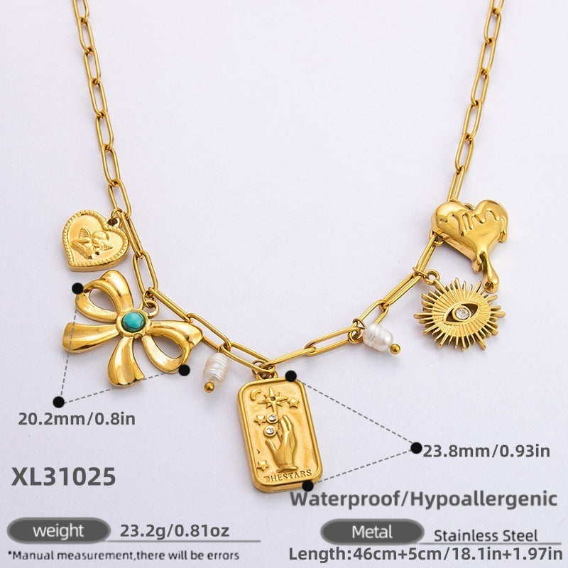 Sun Shell Charm Necklace