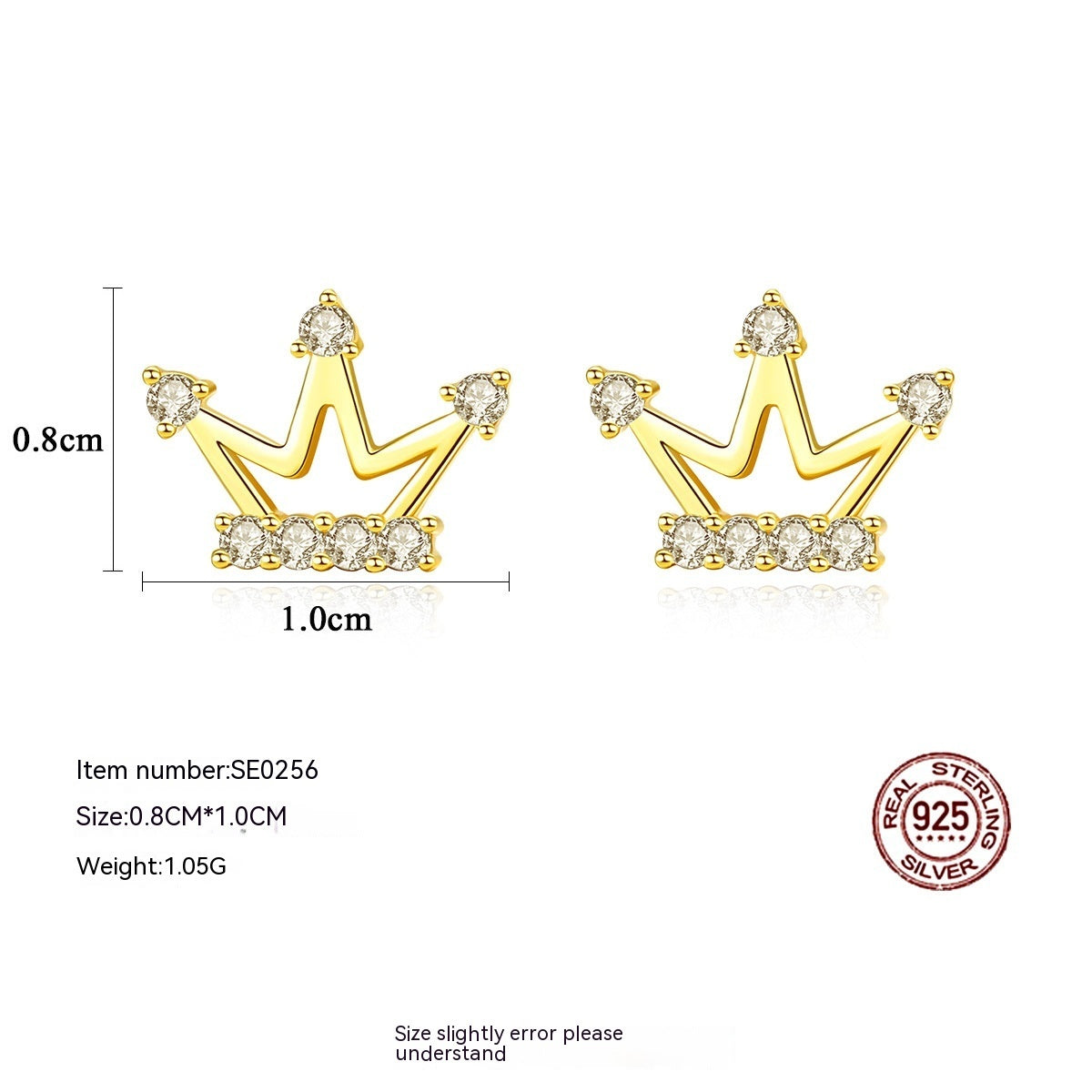 Crown Pavé Earring