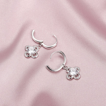 Flor Dangle Huggie Earrings