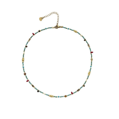Kaja Turquoise Gold Necklace