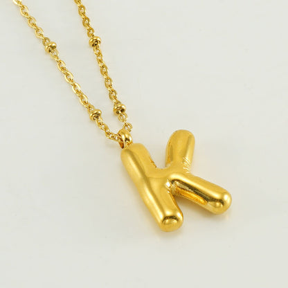Balloon Letter Necklace
