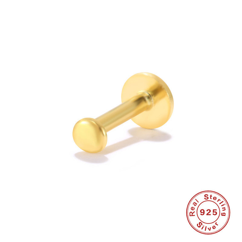 Gold Vermeil Flat Back Studs 2.5mm Circle