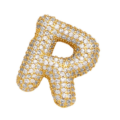 Sparkle Bubble Letter Necklace