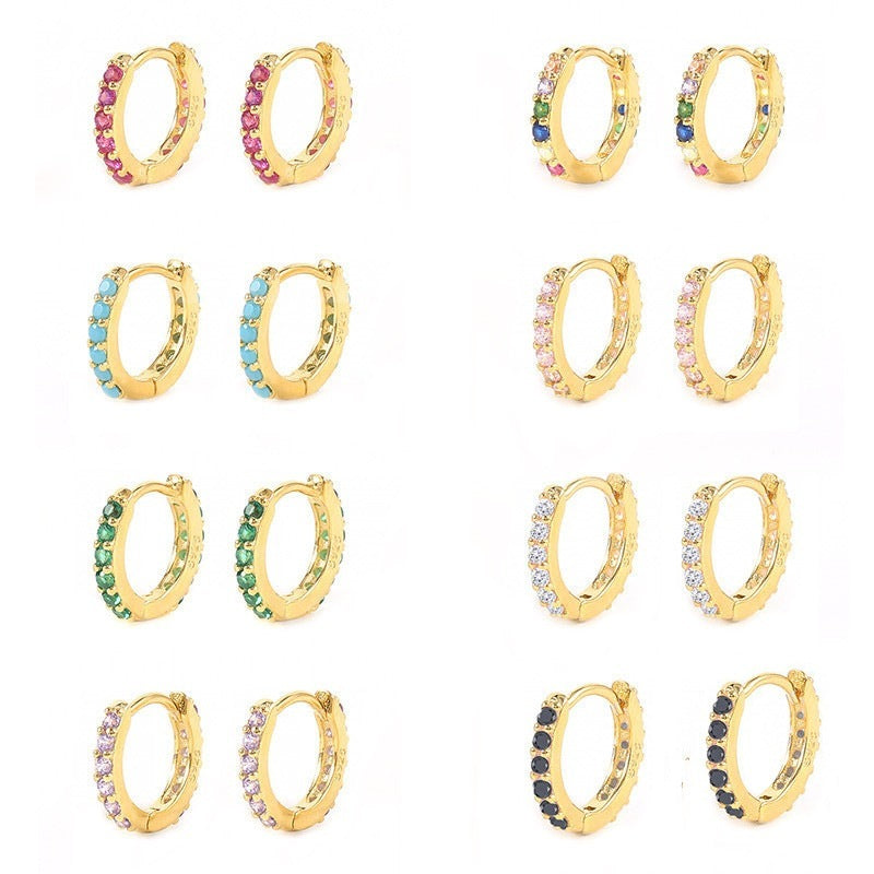 Pavé Huggie Earrings