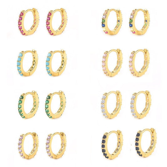 Pavé Huggie Earrings