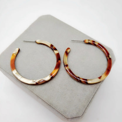 Resin Hoop Earrings