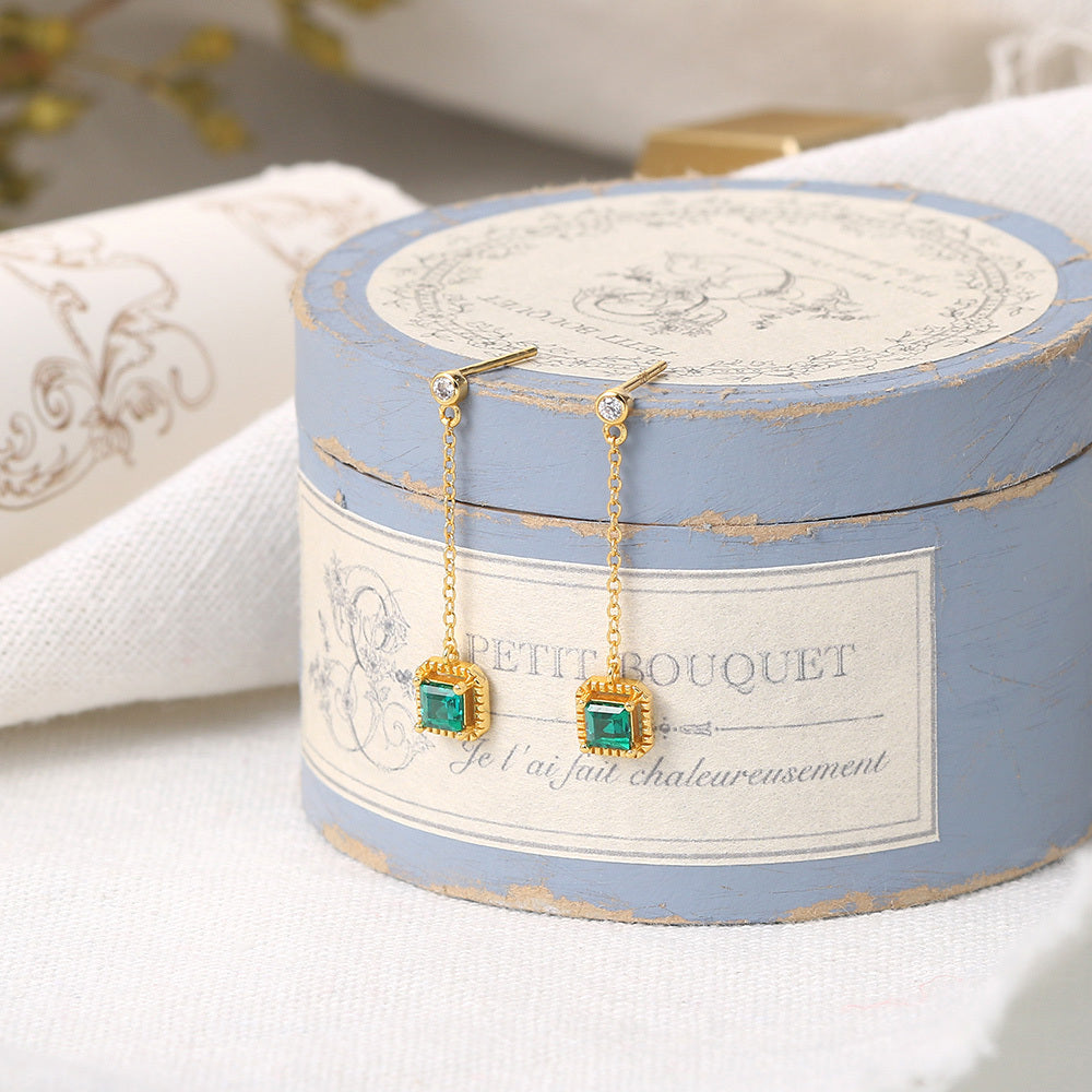 Grandmother Emerald Drop Earrings