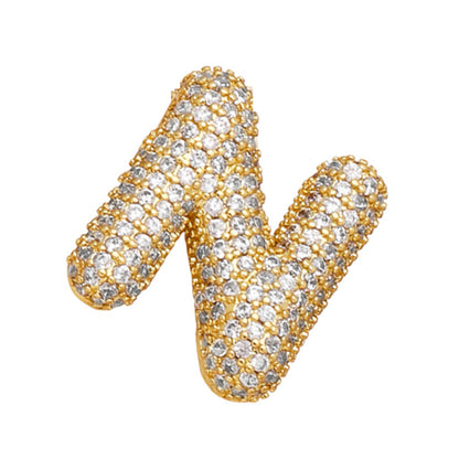 Sparkle Bubble Letter Necklace