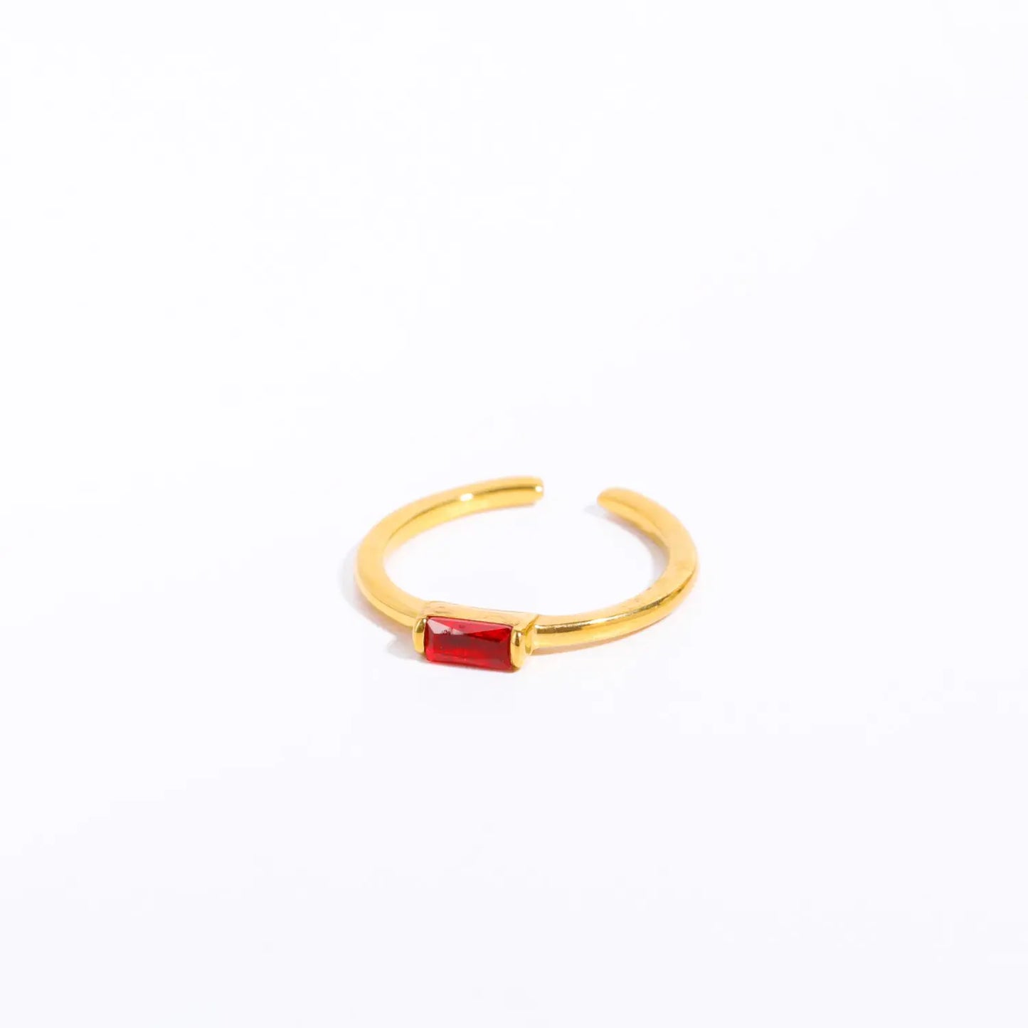Baguette Birthstone Ring