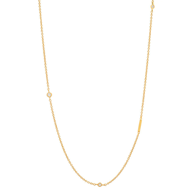 To the Side Letter Necklace