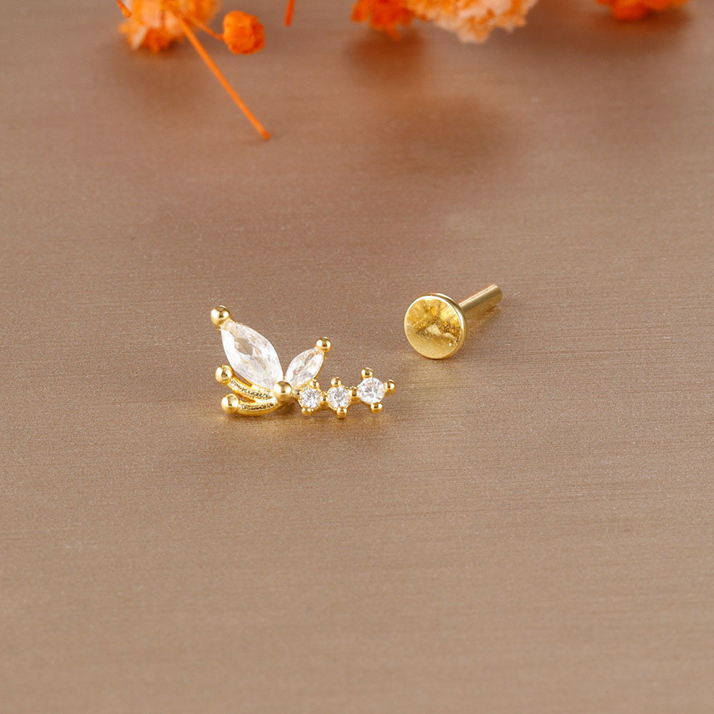 Butterfly Flat Back Studs