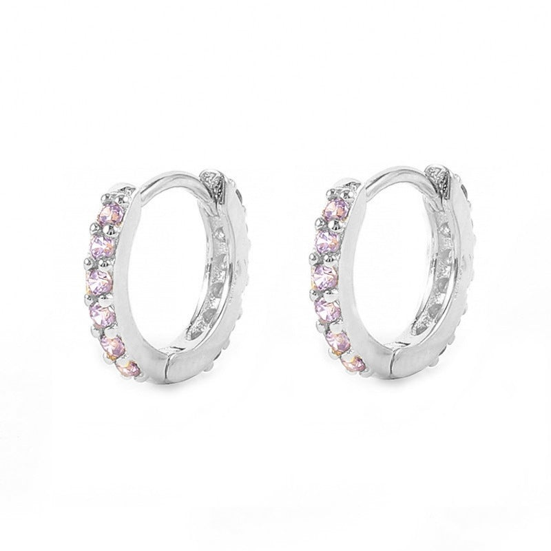 Pavé Huggie Earrings