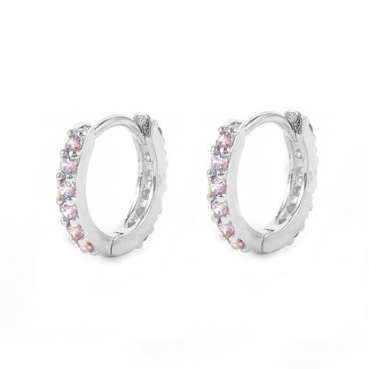 Pavé Huggie Earrings