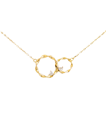 Sisters Interlocking Circle Necklace