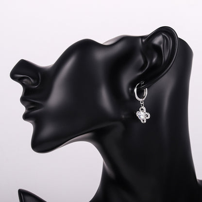 Flor Dangle Huggie Earrings