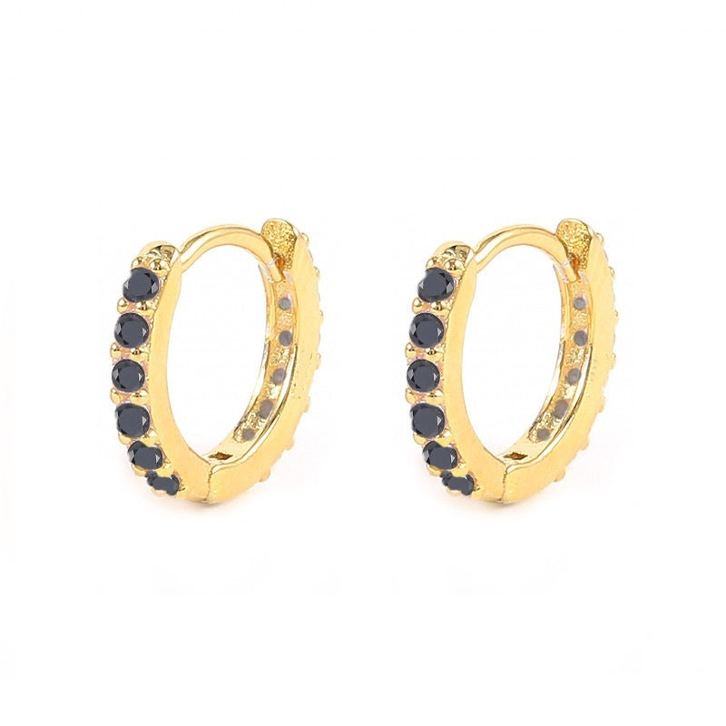 Pavé Huggie Earrings