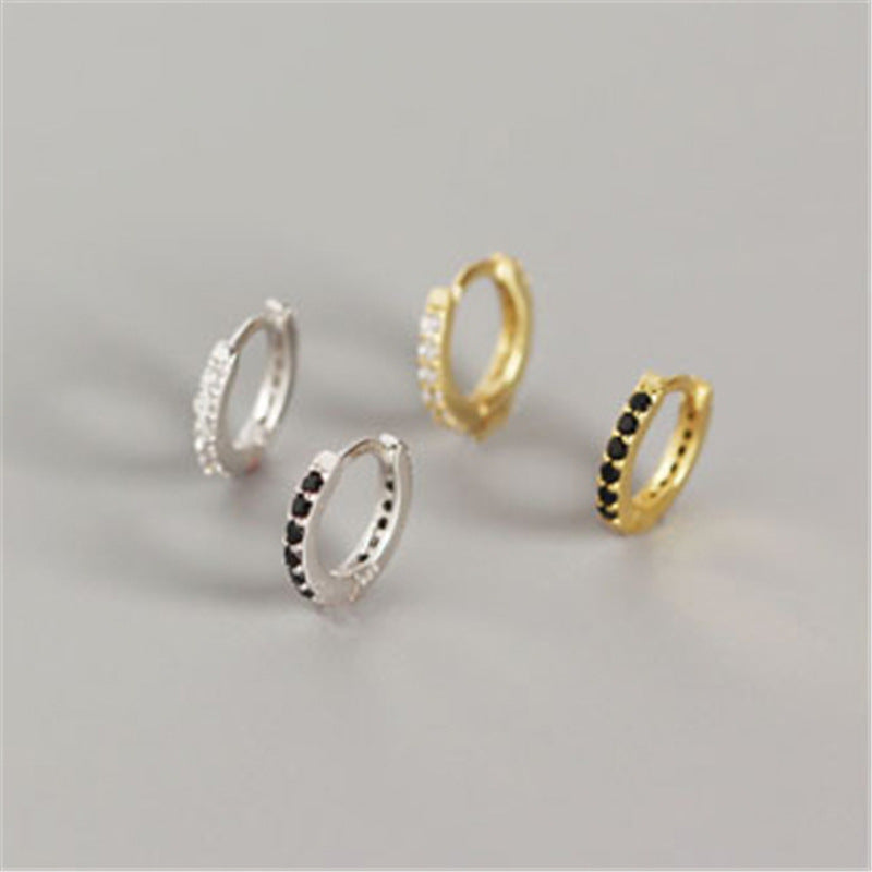 Pavé Huggie Earrings