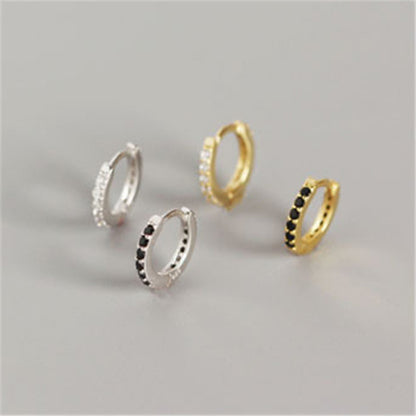 Pavé Huggie Earrings