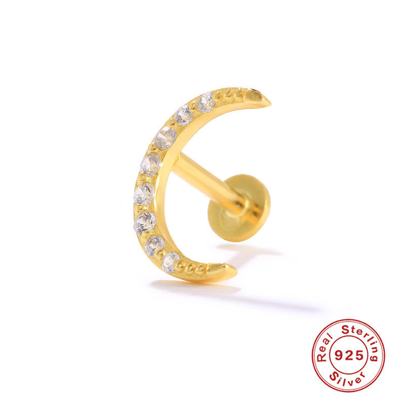 Gold Vermeil Flat Back Studs 8 Style