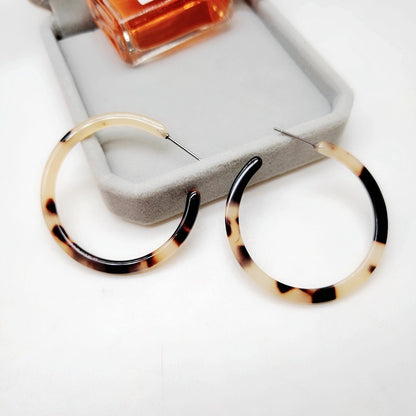 Resin Hoop Earrings