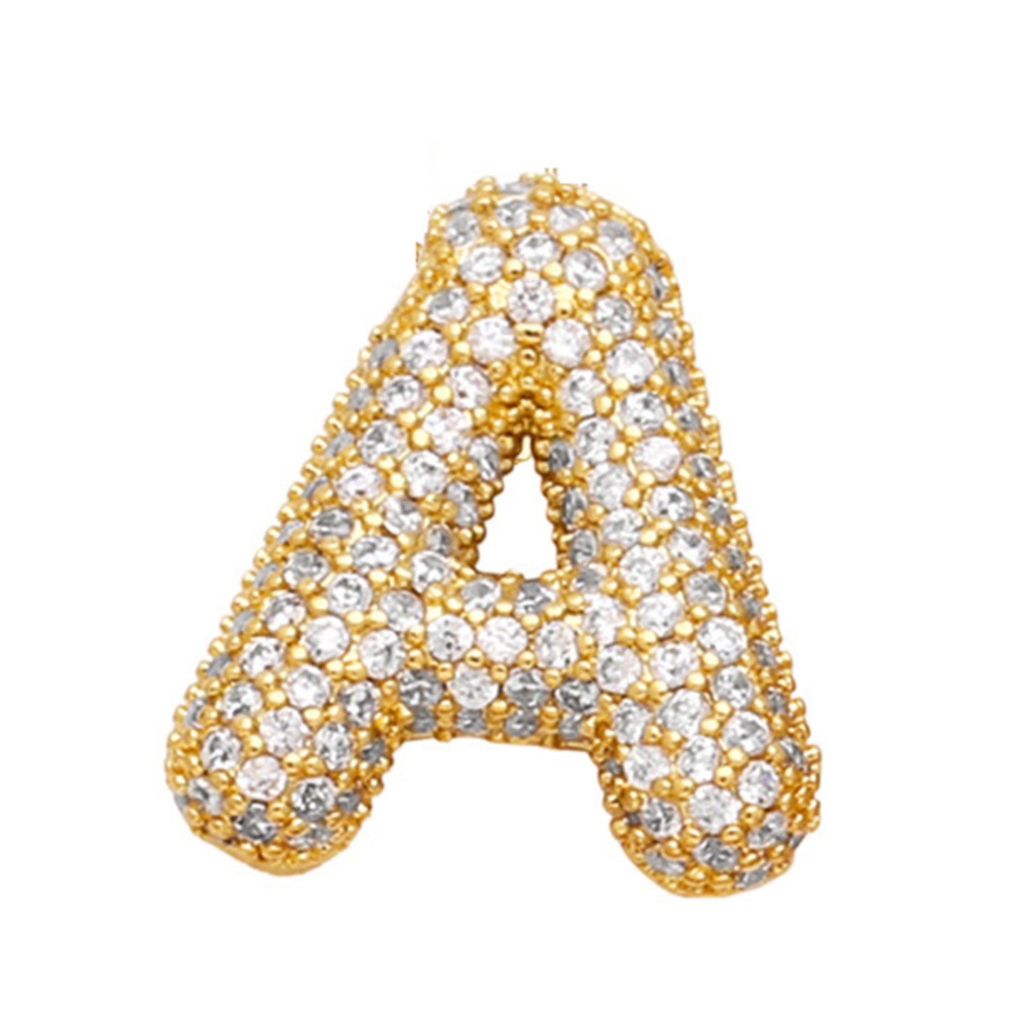 Sparkle Bubble Letter Necklace