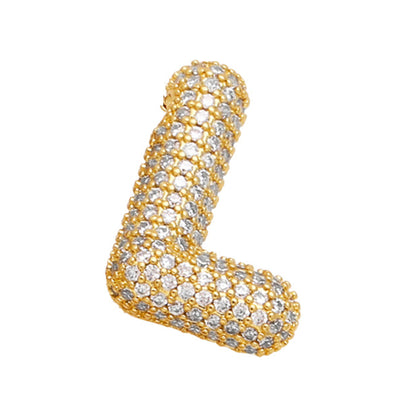 Sparkle Bubble Letter Necklace