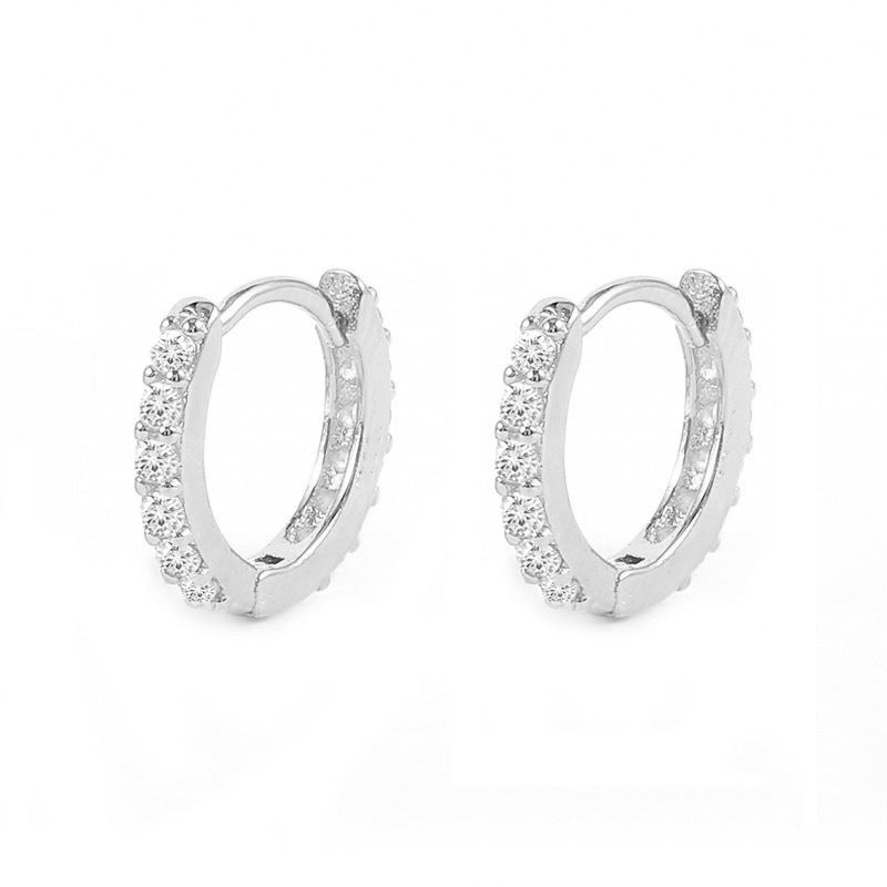 Pavé Huggie Earrings