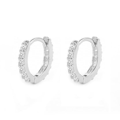 Pavé Huggie Earrings